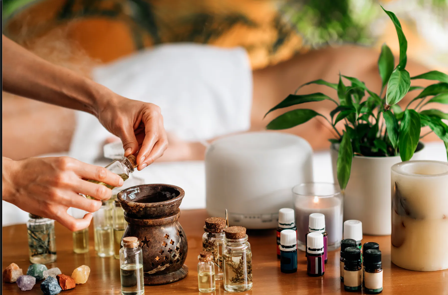 Essential oils can be used for many things including mental health and relaxation. 