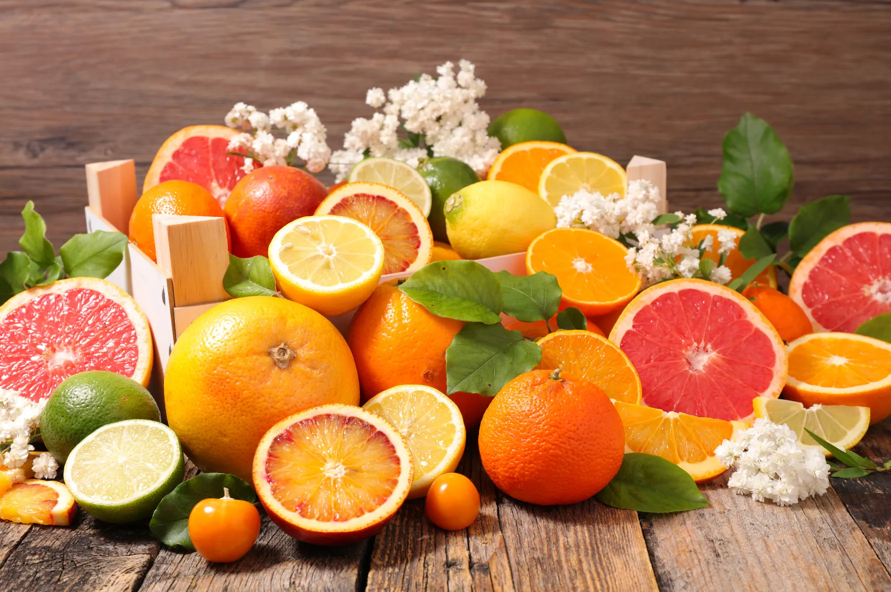 Citrus fruits and vitamin C are both great for immune boosting against allergies