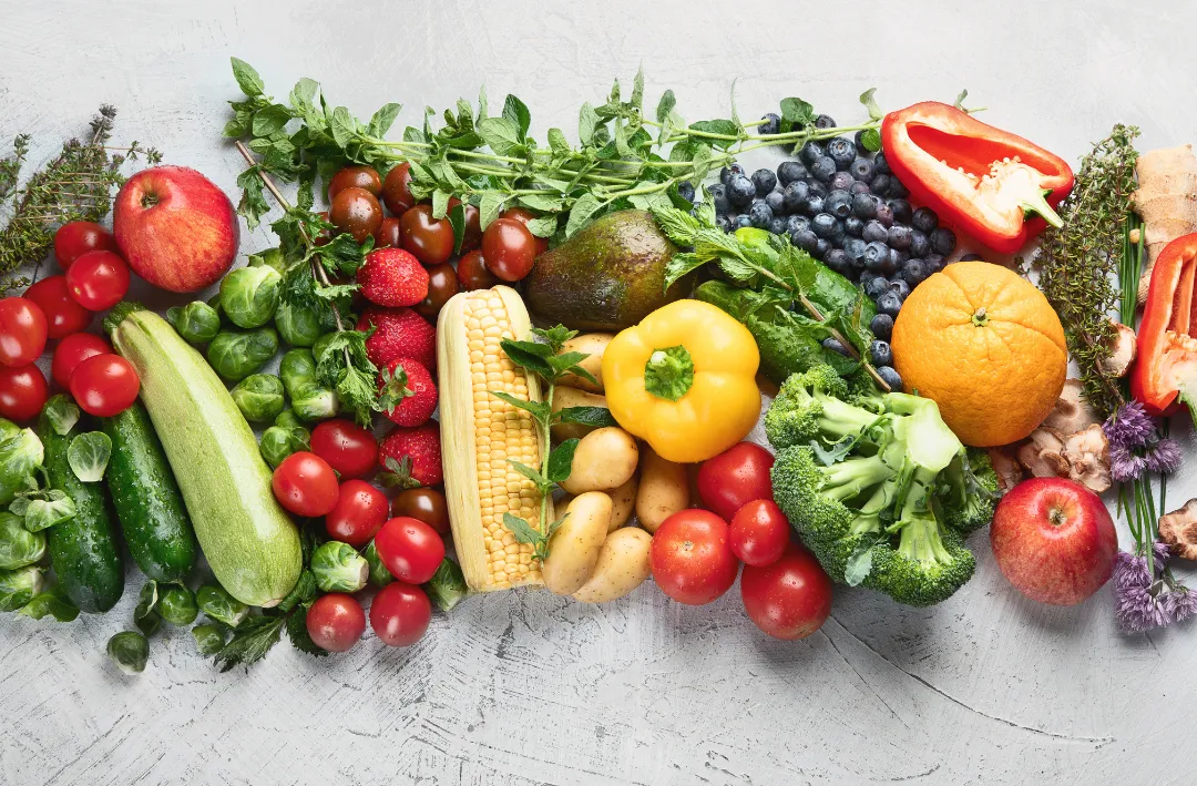 Many healthy diets focus on fruits and vegetables.