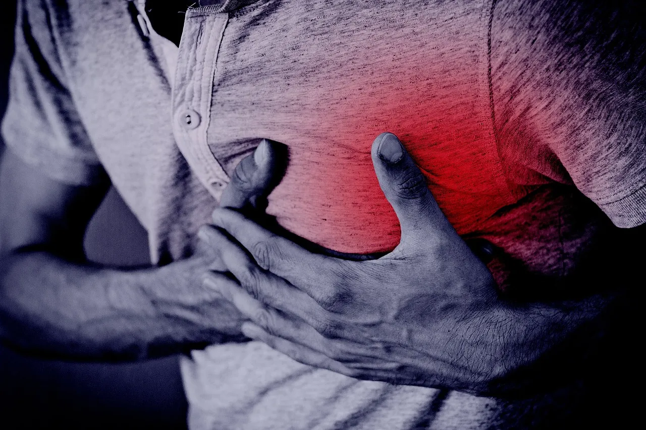 Chest pain warning of a heart attack.