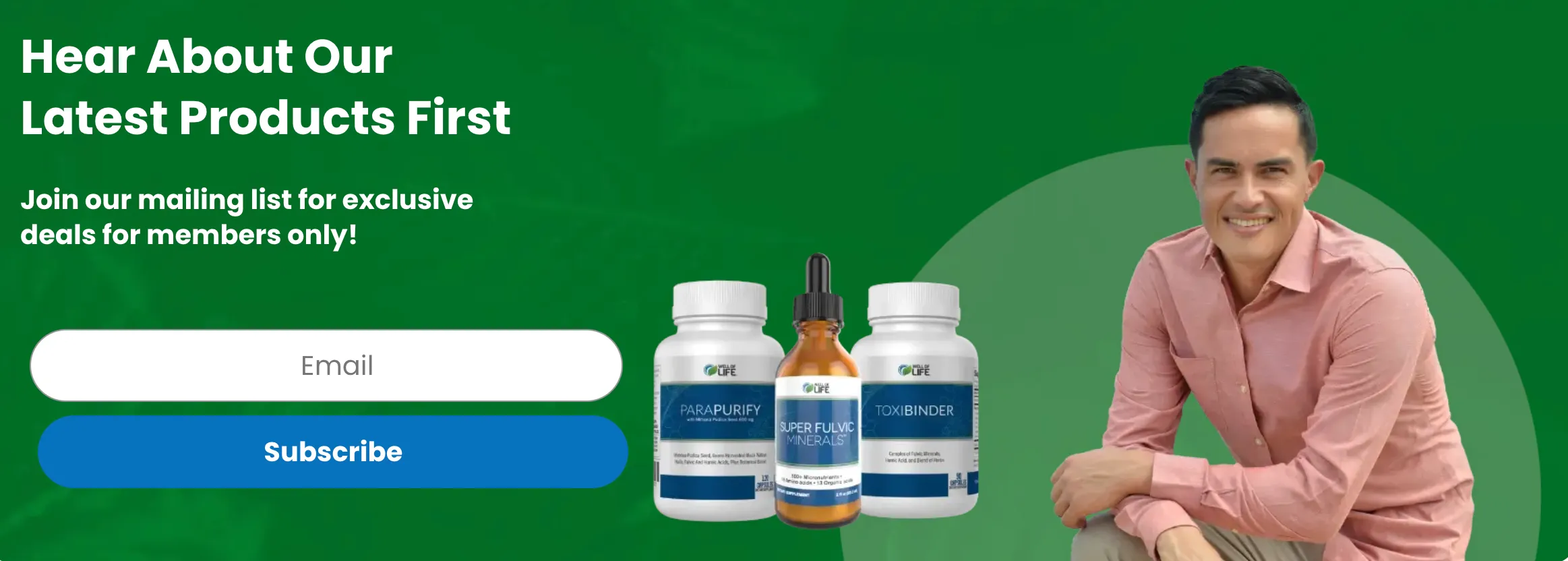 Stay in contact and informed with our life center and be the first to know about new products